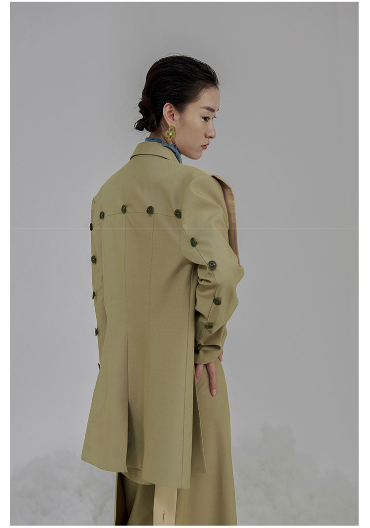 Reconstructed design irregular design jacket