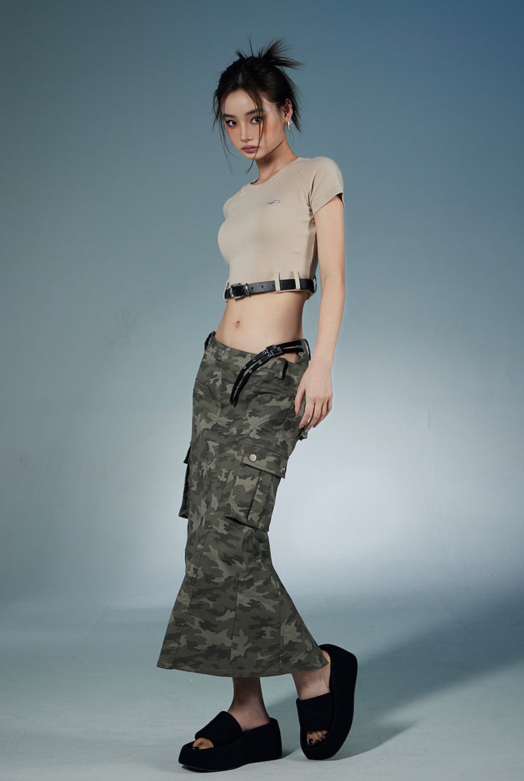 Camouflage Pattern Touring Skirt