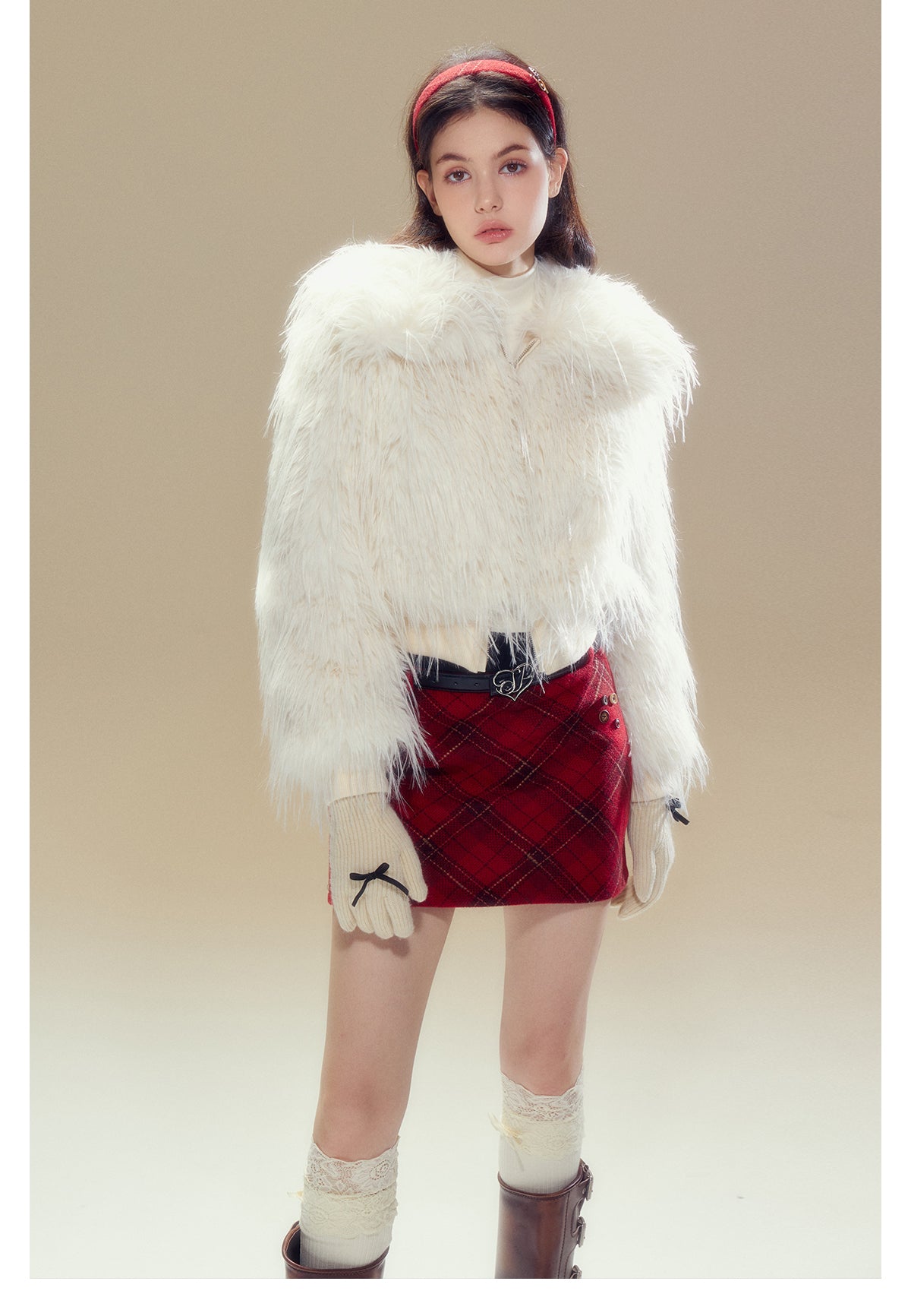 Short Length Reversible Fur Jacket