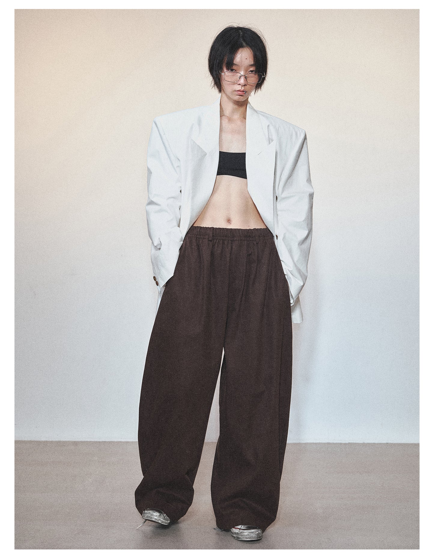 Loose Style Wide Leg Casual Pants