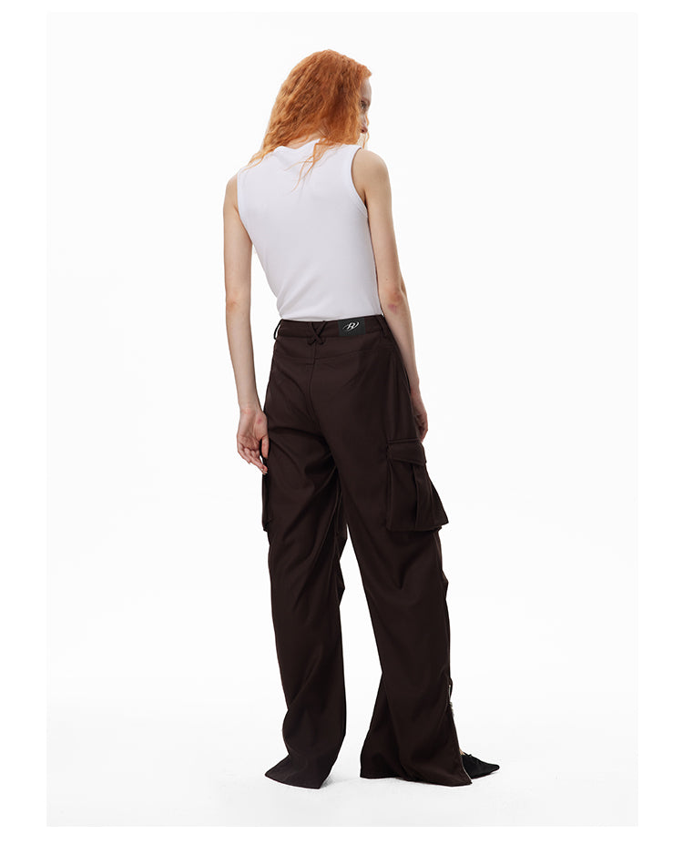 Loose Straight Multi-pocket Casual Cargo Pants