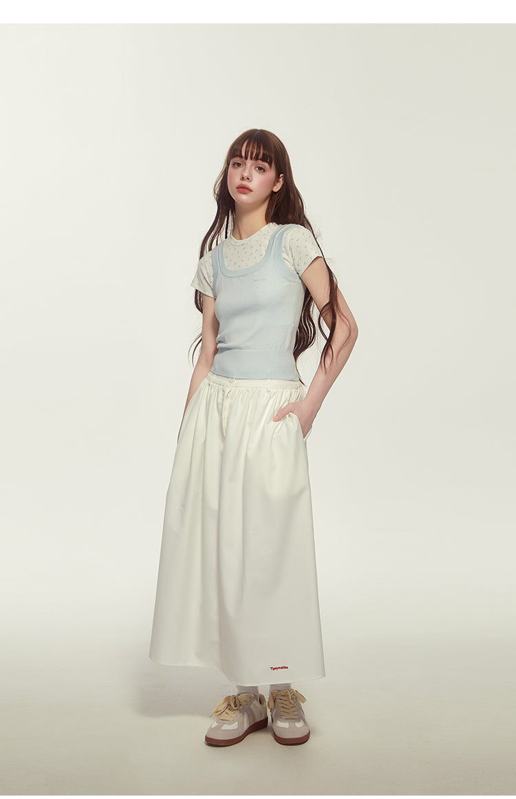 French A-Line Long Skirt