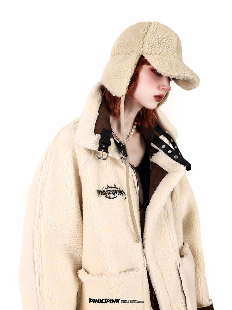 Reversible Thick Mouton Jacket