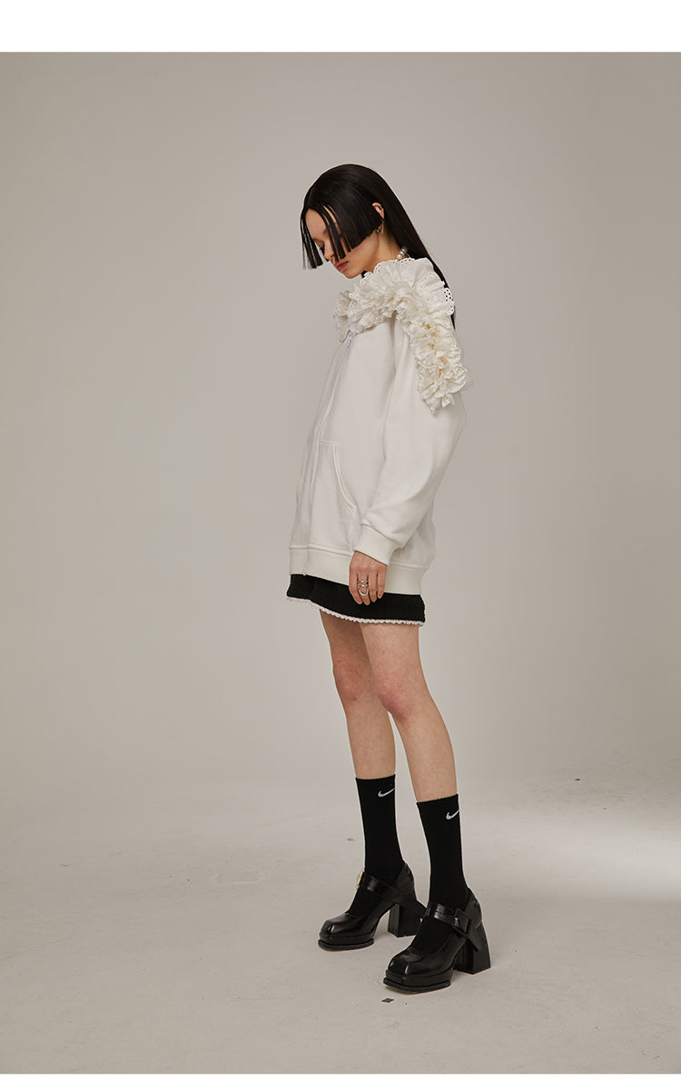 Irregular Design Loose Fit Hoodie