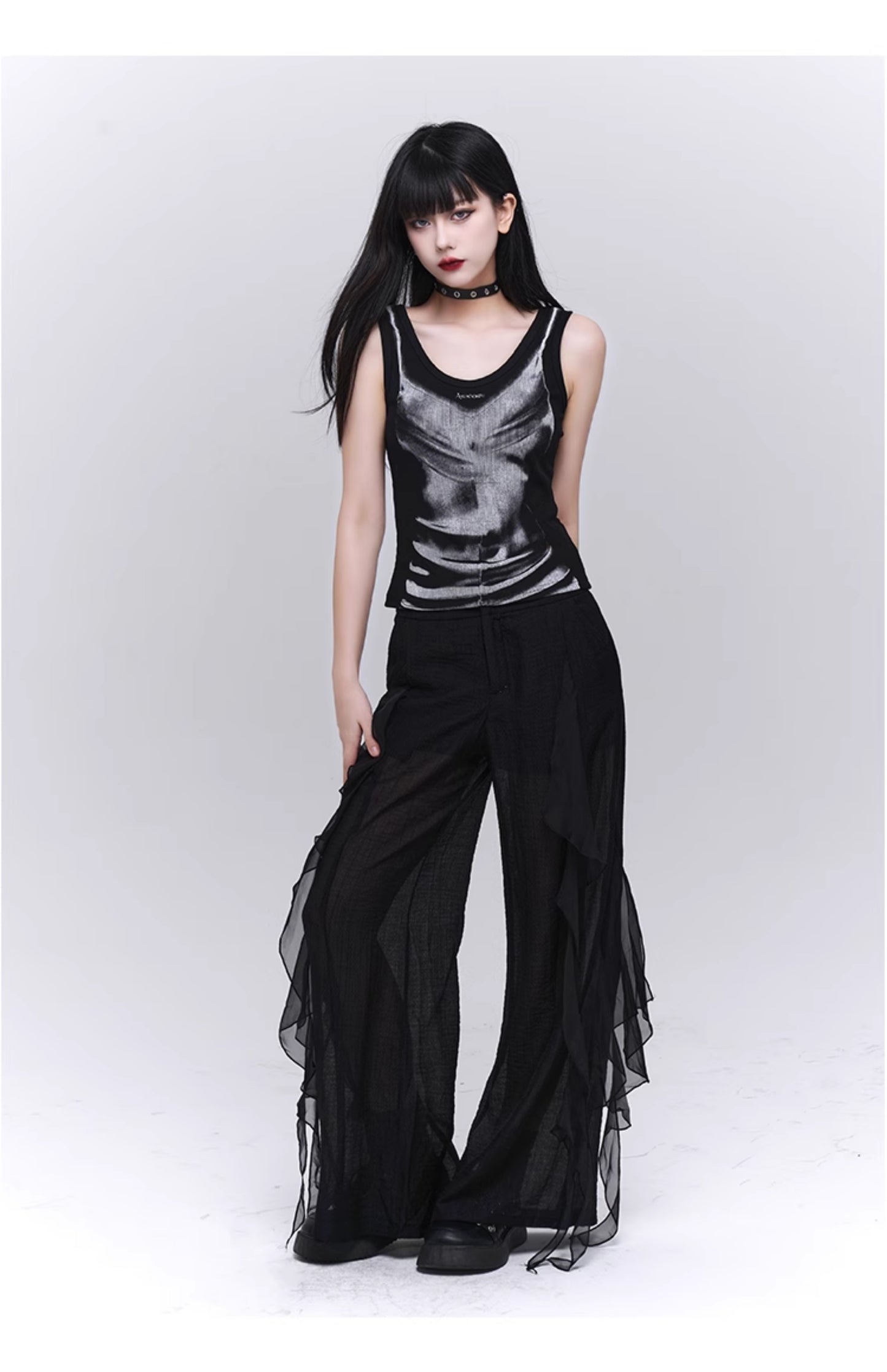 High-end wide-leg pants