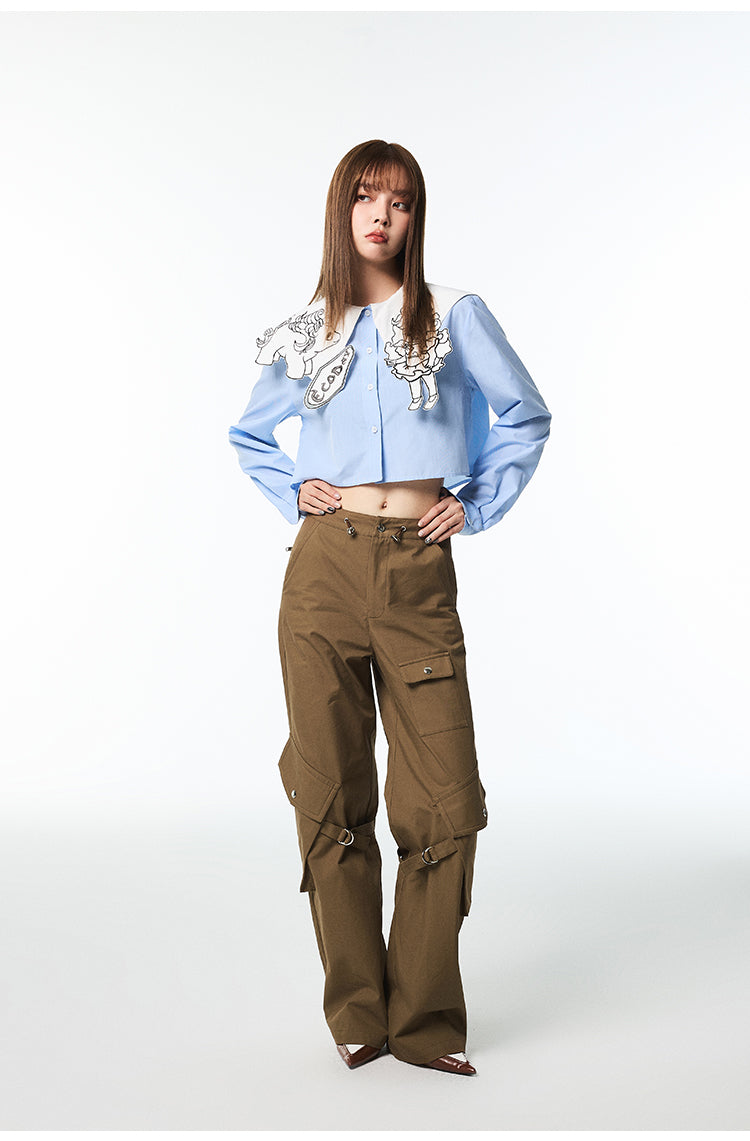 Multi-pocket floor mapping pants