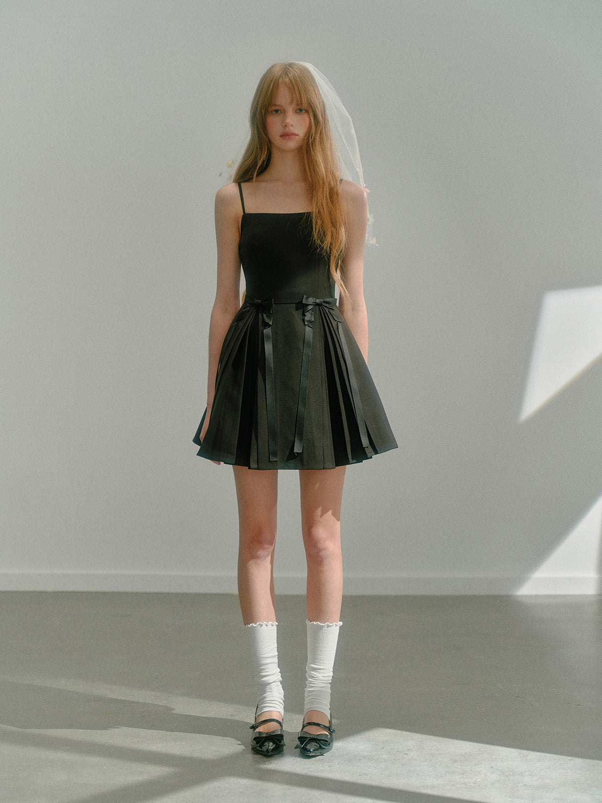 Suspender Pleated Dress