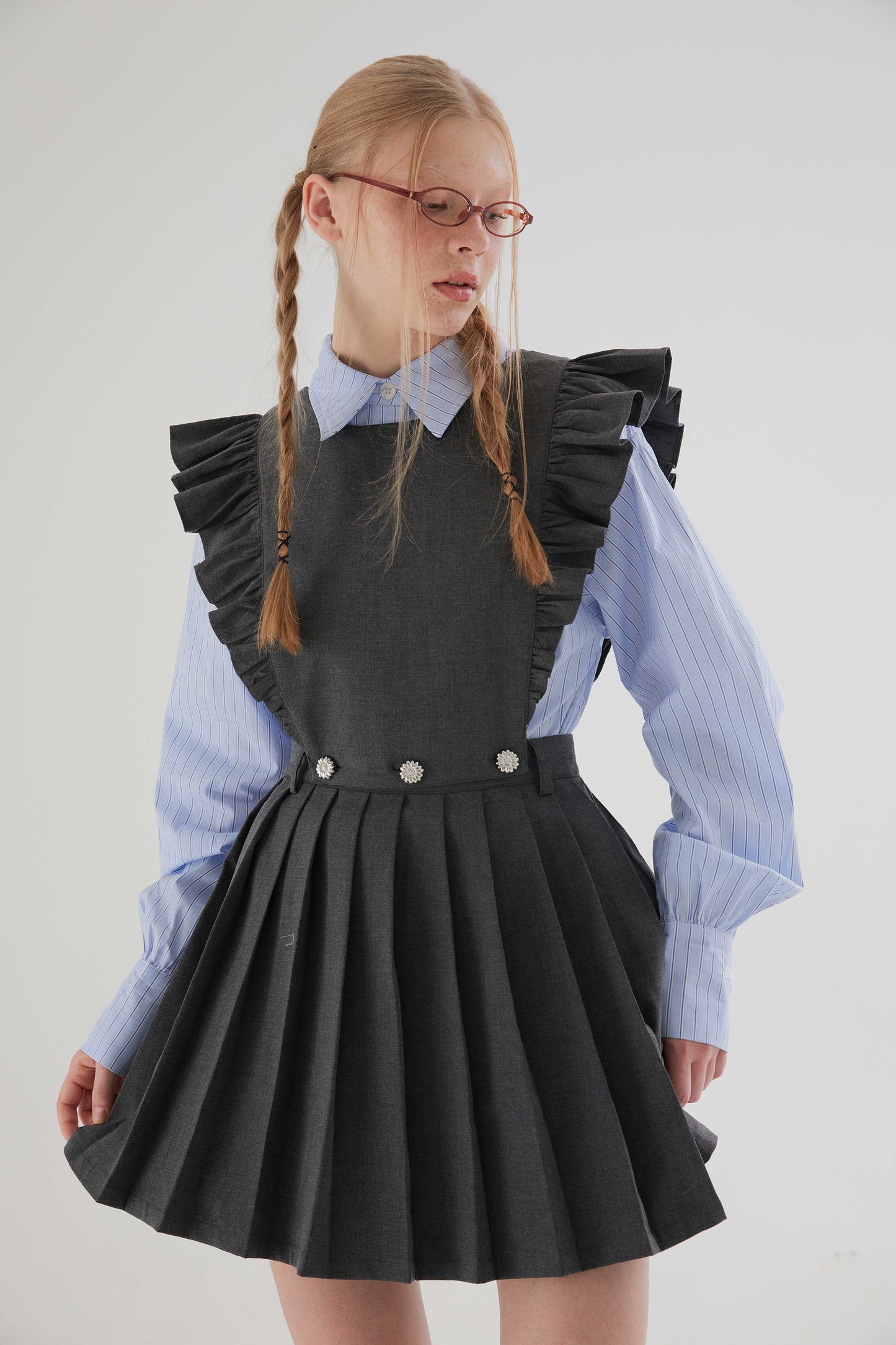 Flying Sleeve 2way Maid Dress