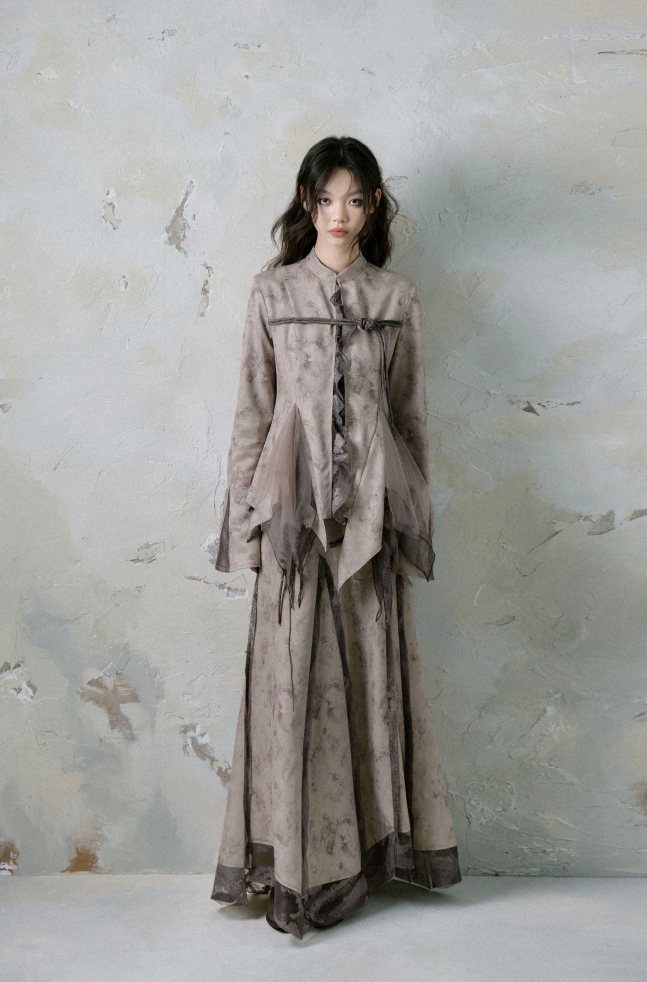 Chinese style plate button coat autumn original design niche tops