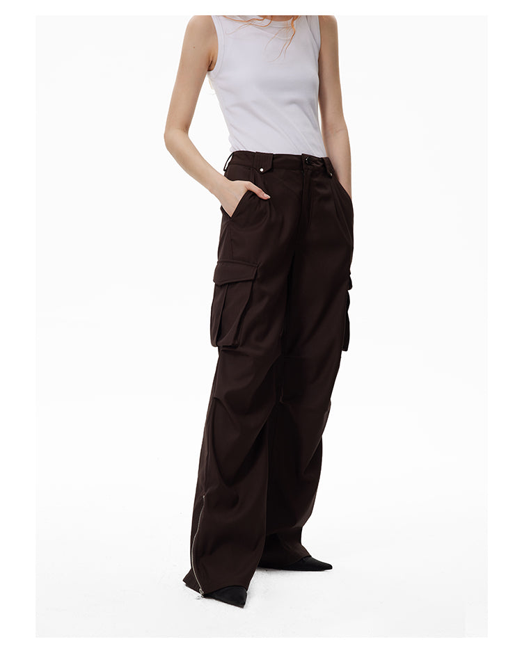 Loose Straight Multi-pocket Casual Cargo Pants