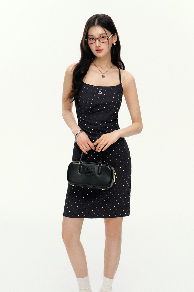 Polka Dot Suspender Dress