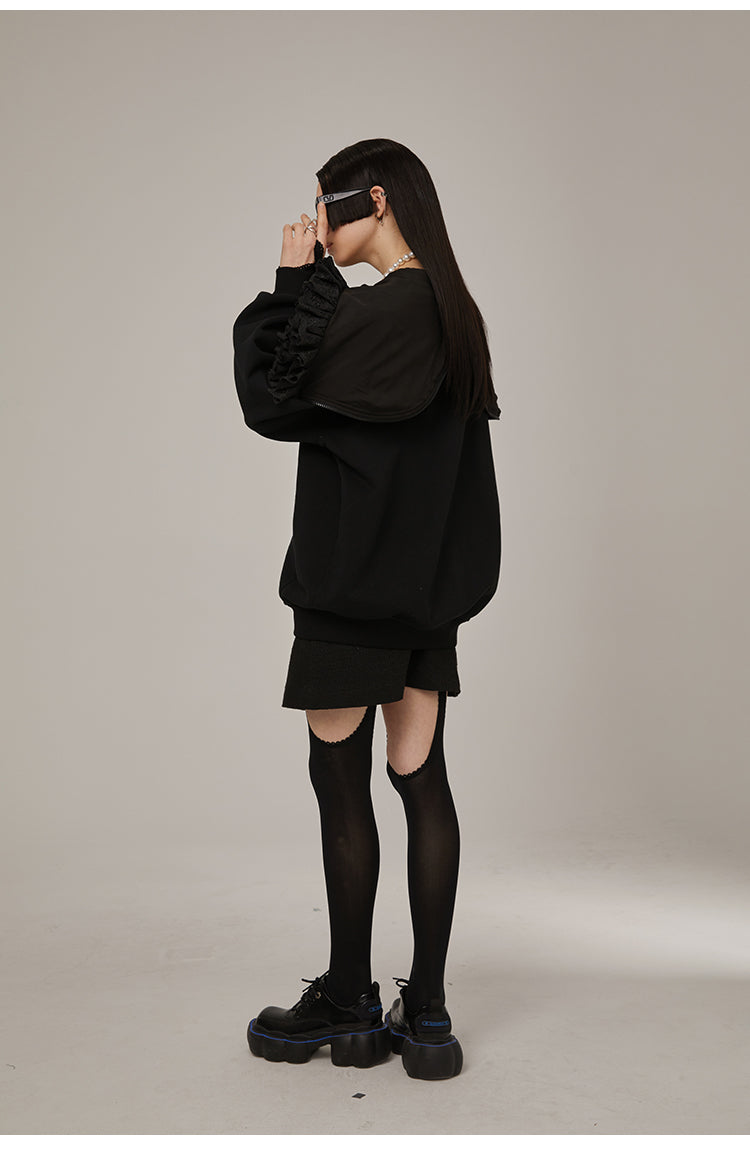 Irregular Design Loose Fit Hoodie