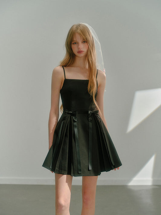 Suspender Pleated Dress