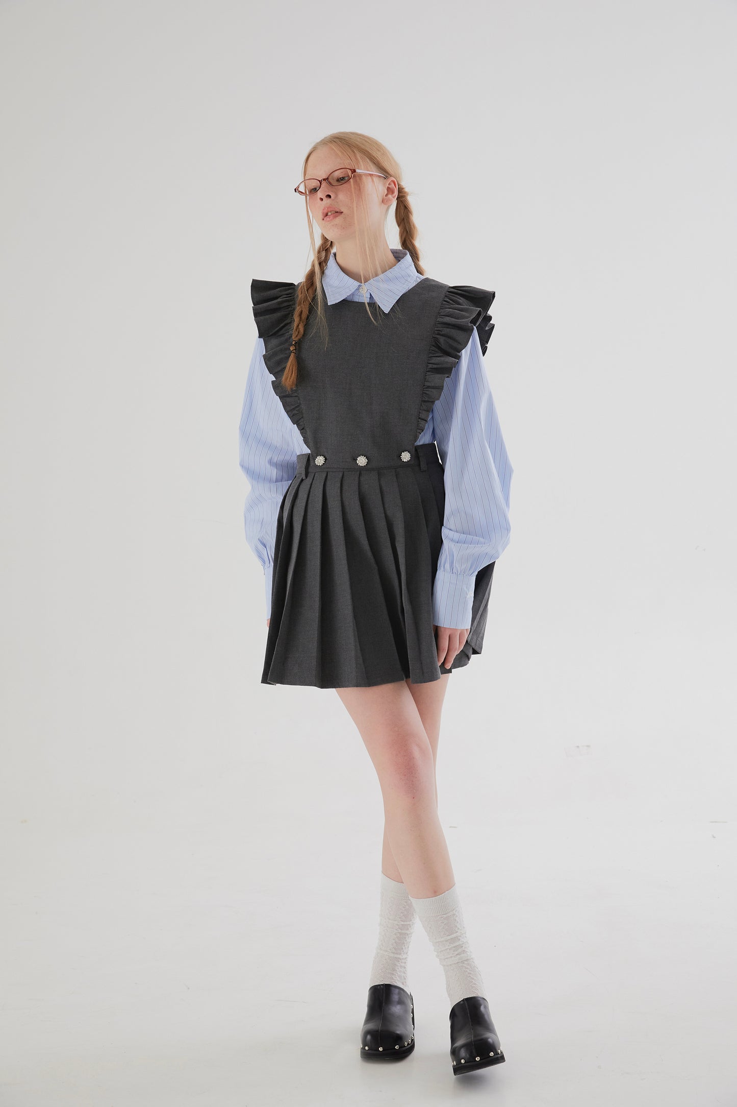 Flying Sleeve 2way Maid Dress