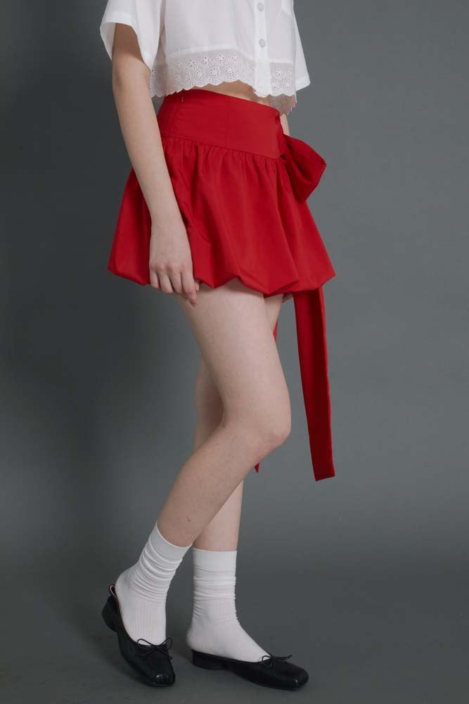 Red flower buds Skirt