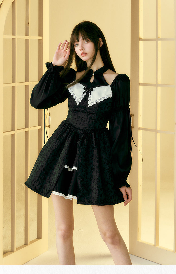 Black Cherry Black China Dress