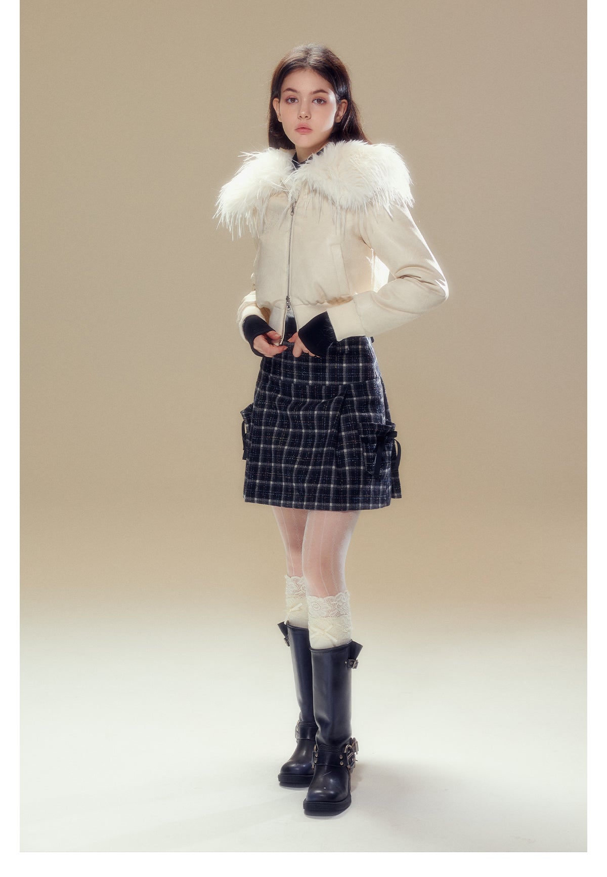 Short Length Reversible Fur Jacket