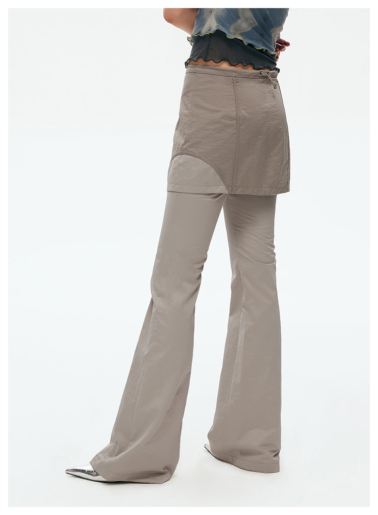 Tight Fit Casual Flared Skirt Pants