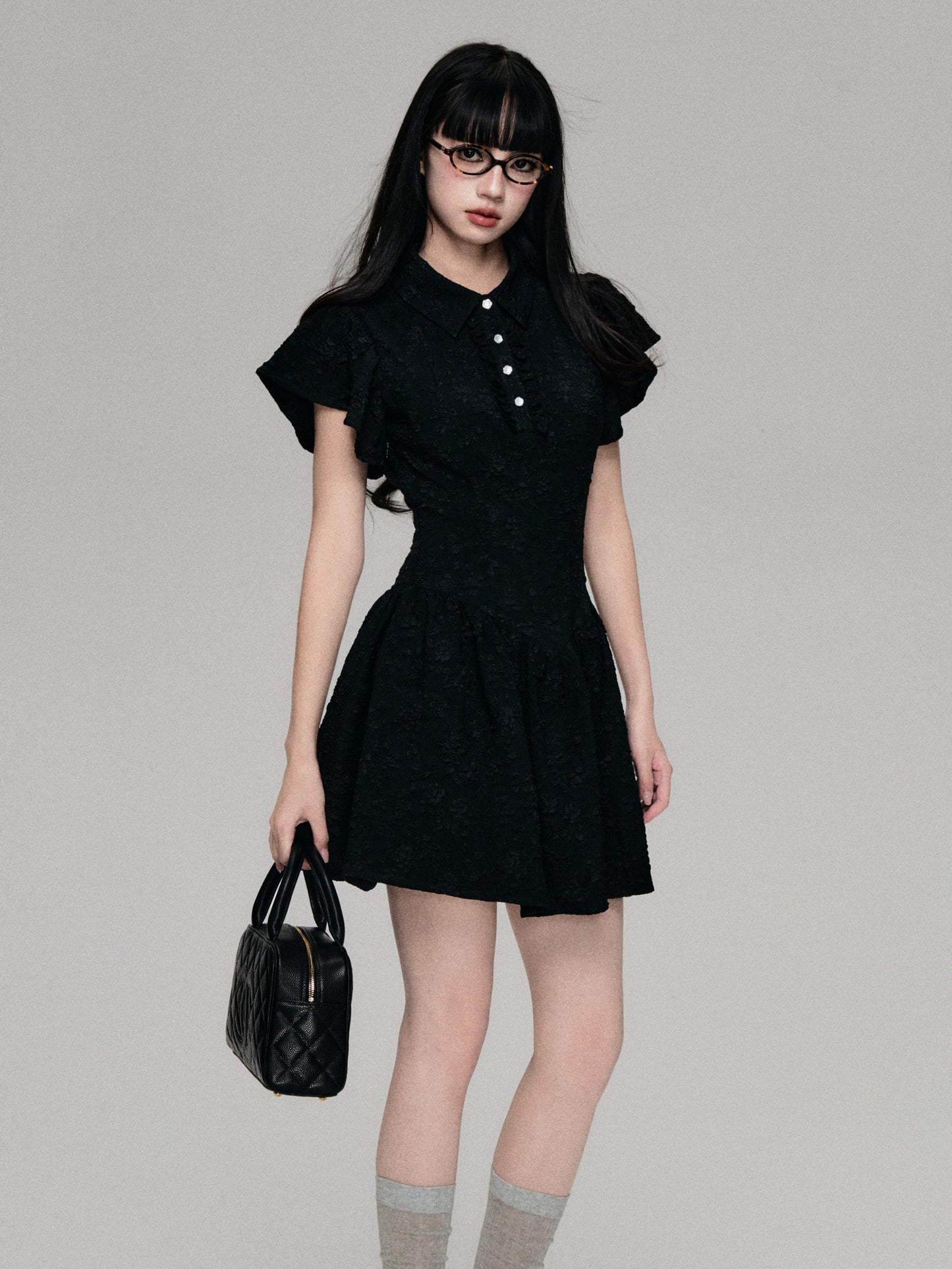 College Style Short Length Polo Dress