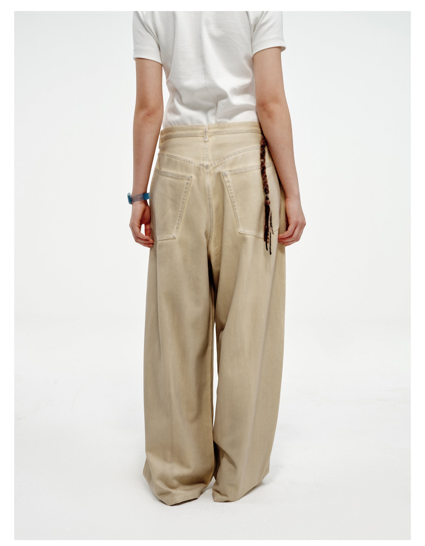 Patch Pocket Loose Wide Leg Pants