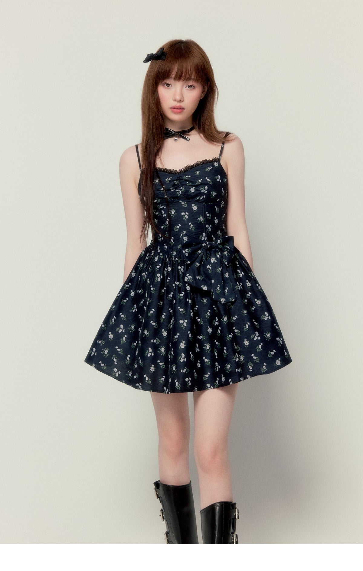 Square neck short length Flower Princess Dress