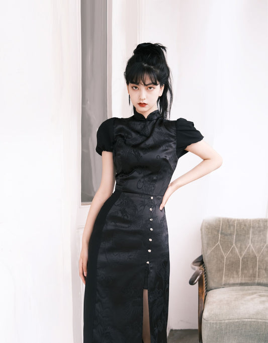 Slim Slit Chinese Dress