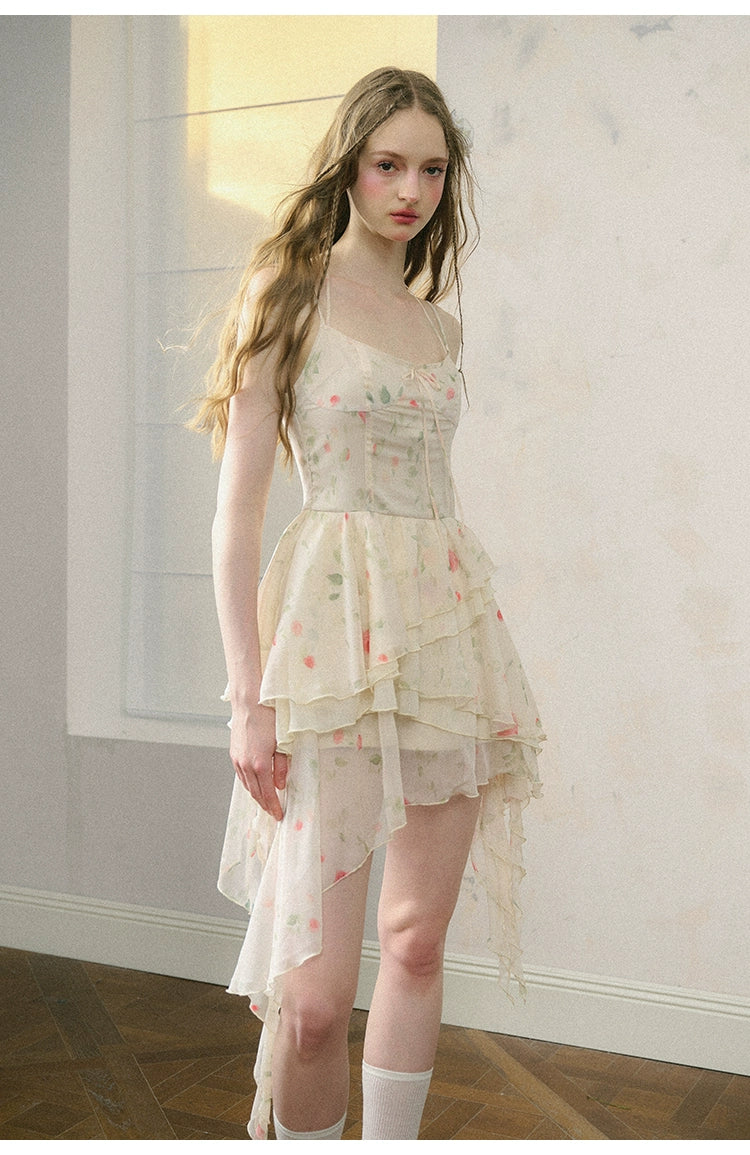 French Girly Mist Rose Dress