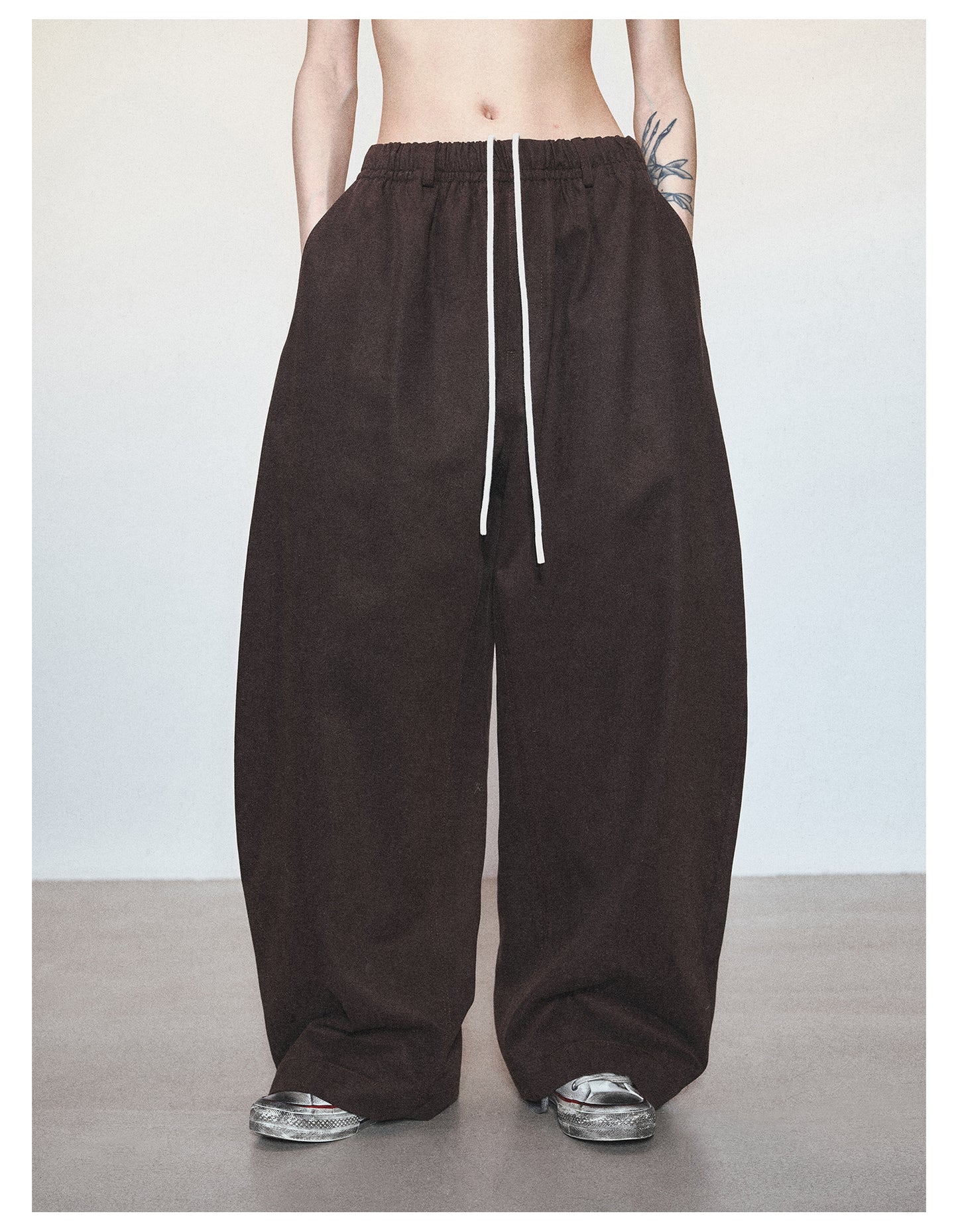 Loose Style Wide Leg Casual Pants