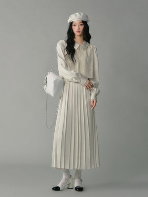 Palace style pleated skirt