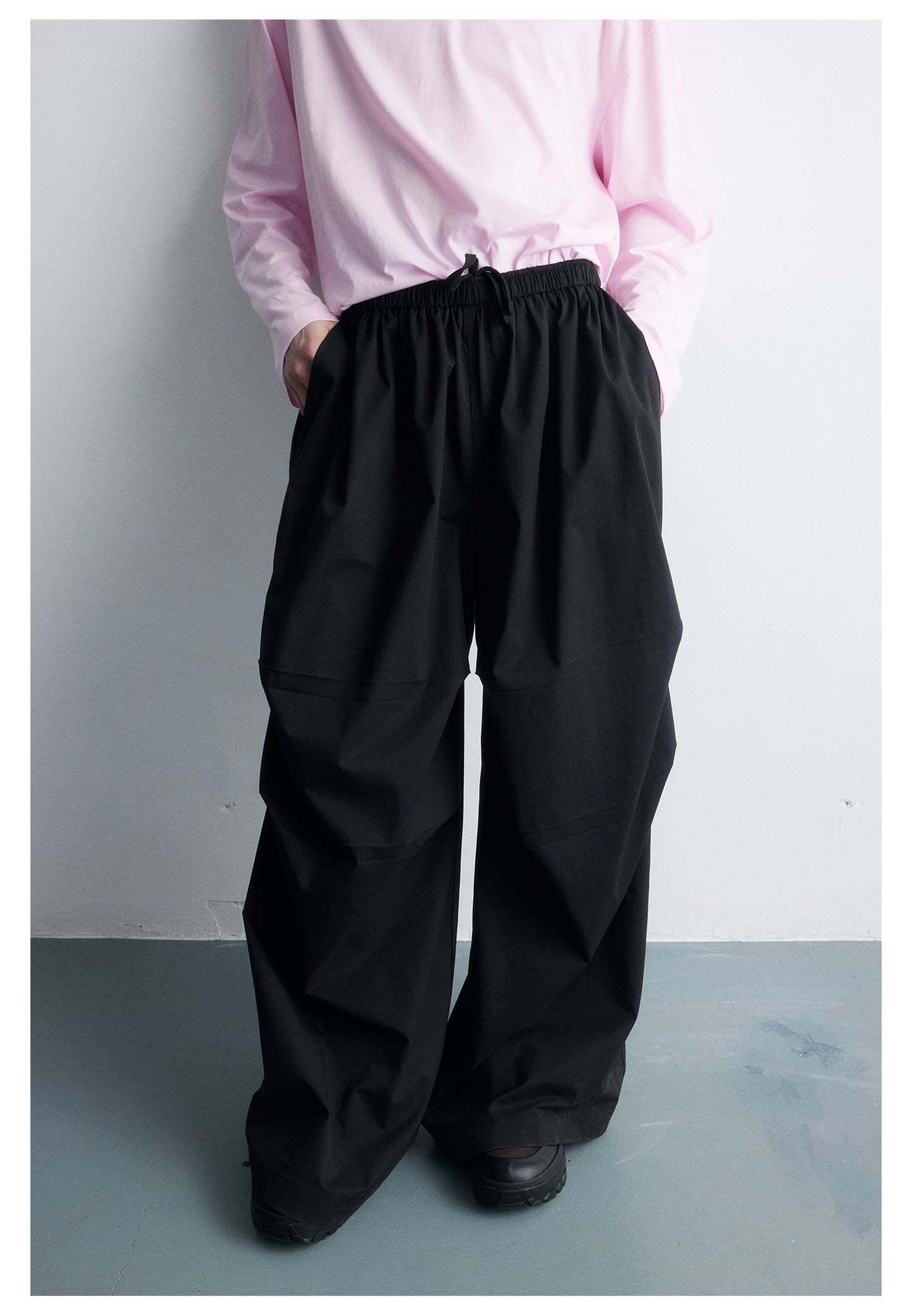 Loose wide parachute casual pants