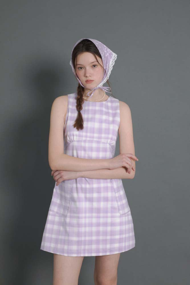 Plaid A-line dress