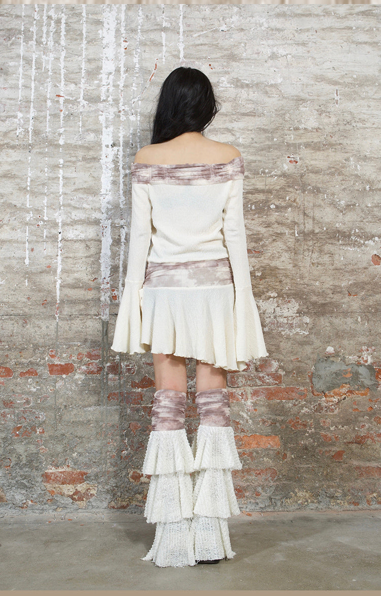 Frilled layered leg covers