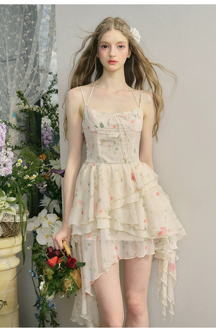 French Girly Mist Rose Dress