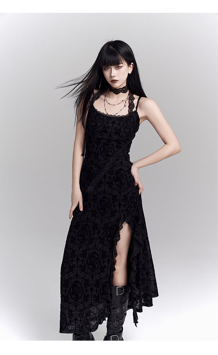 Dark Style Suspender Dresses