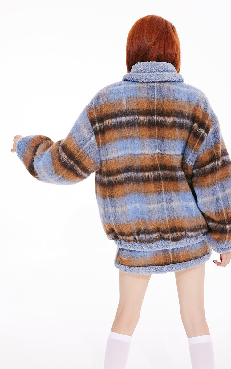 Reversible Short Length Fur Coat Setup