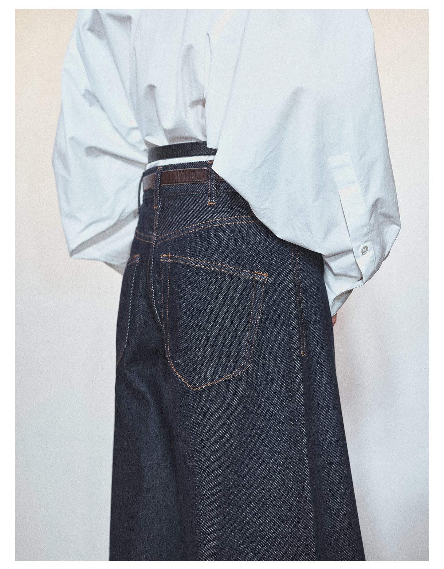 Retro Loose Straight Wide Leg Denim Pants