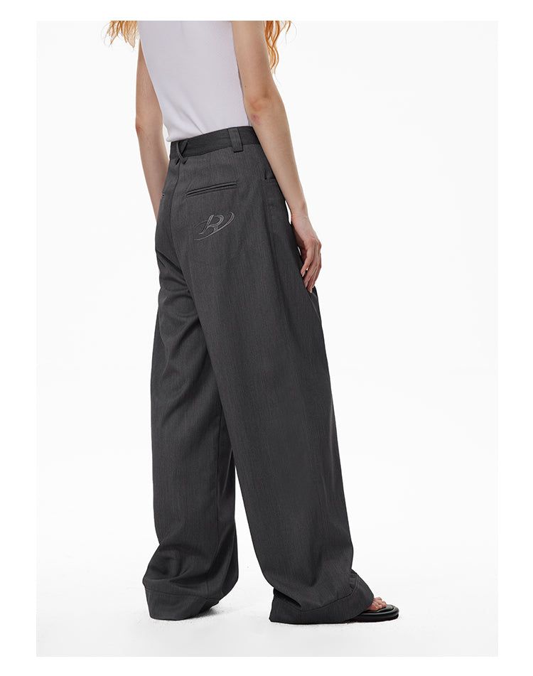 Loose fit formal slacks pants