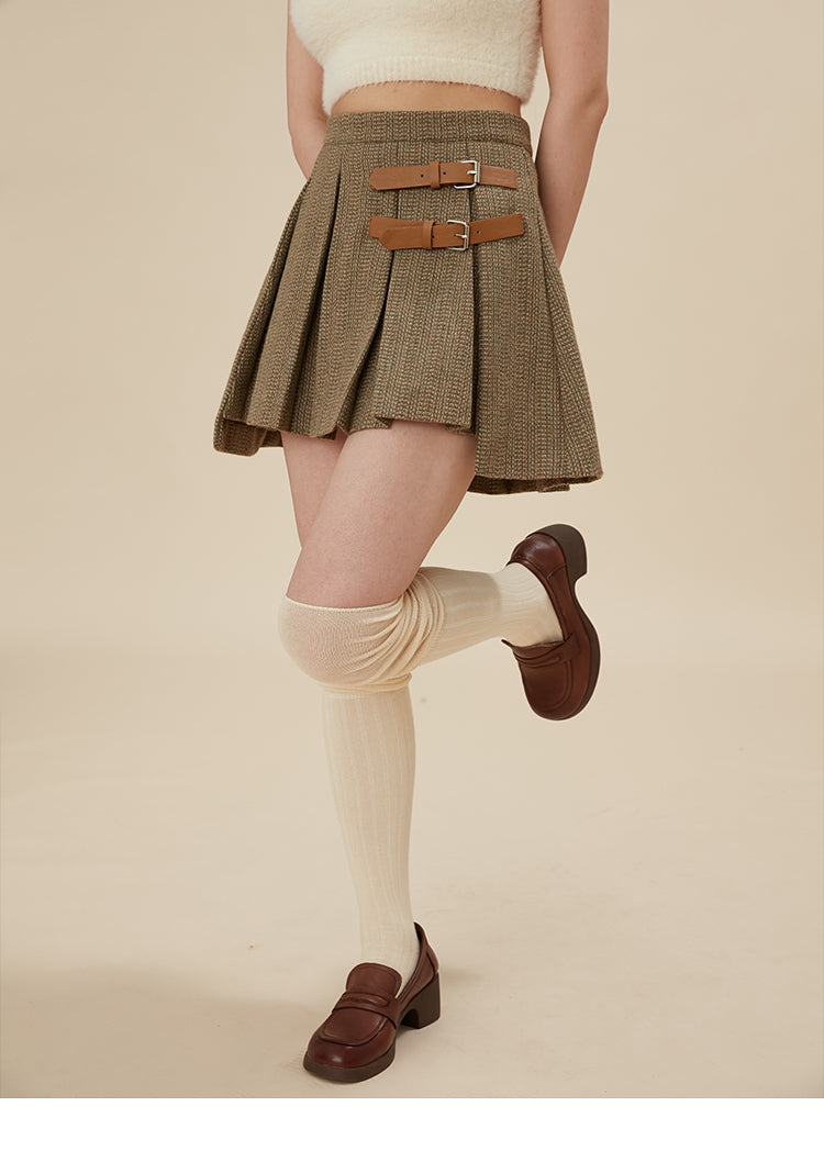 British formal short jacket & short pleated skirt setup