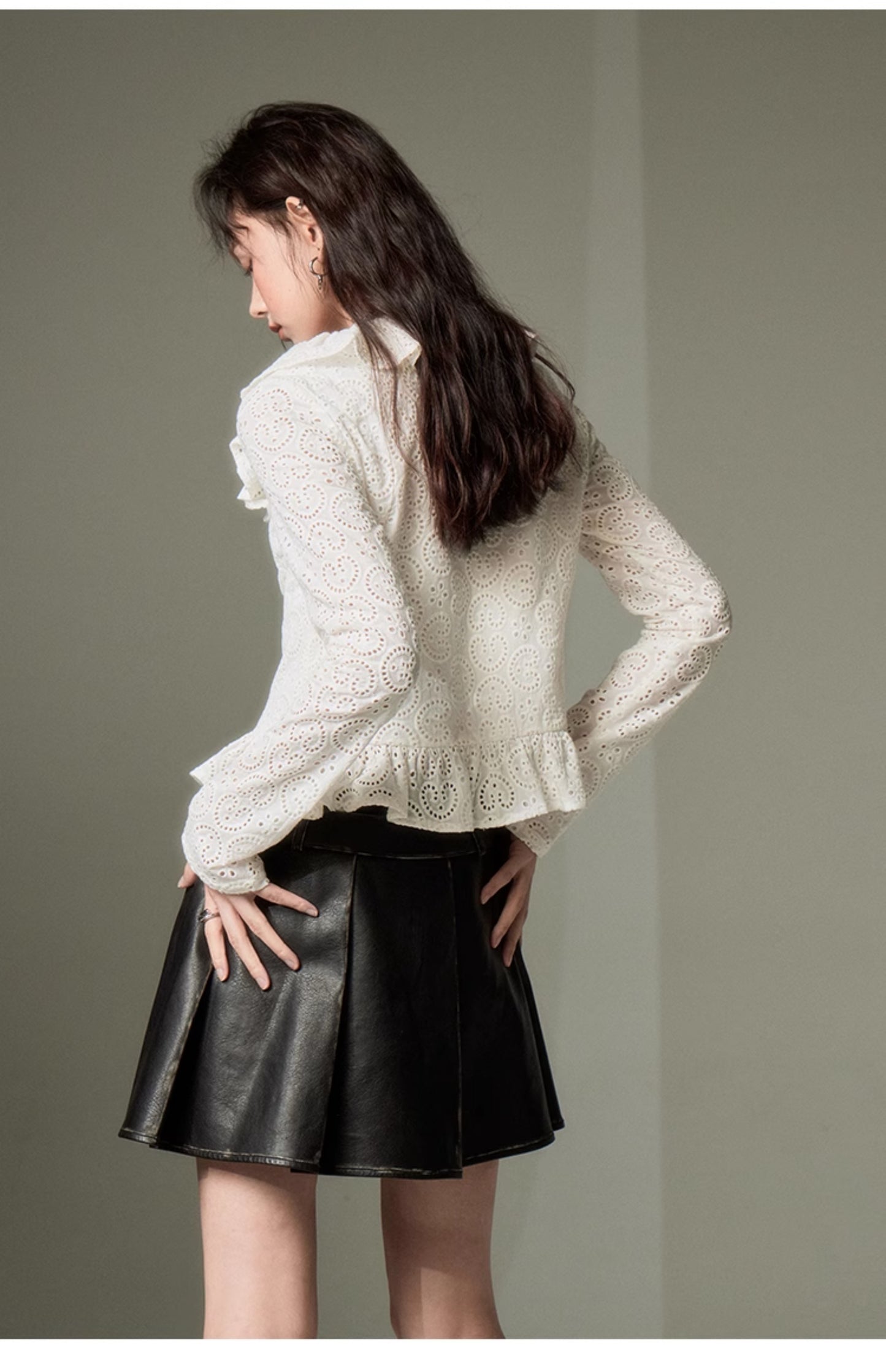 French Frill Lace Blouse