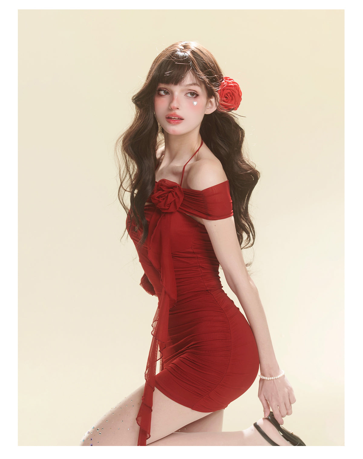 Thai style small suspender dress