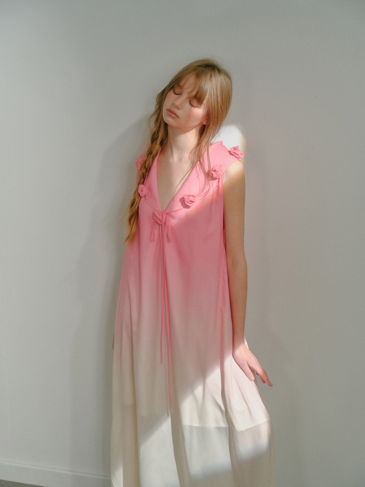 Gradient Chiffon Long Dress