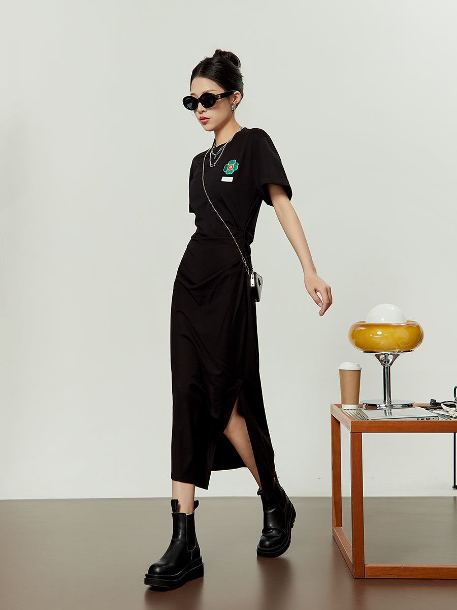 Round Neck T Shirt Dress