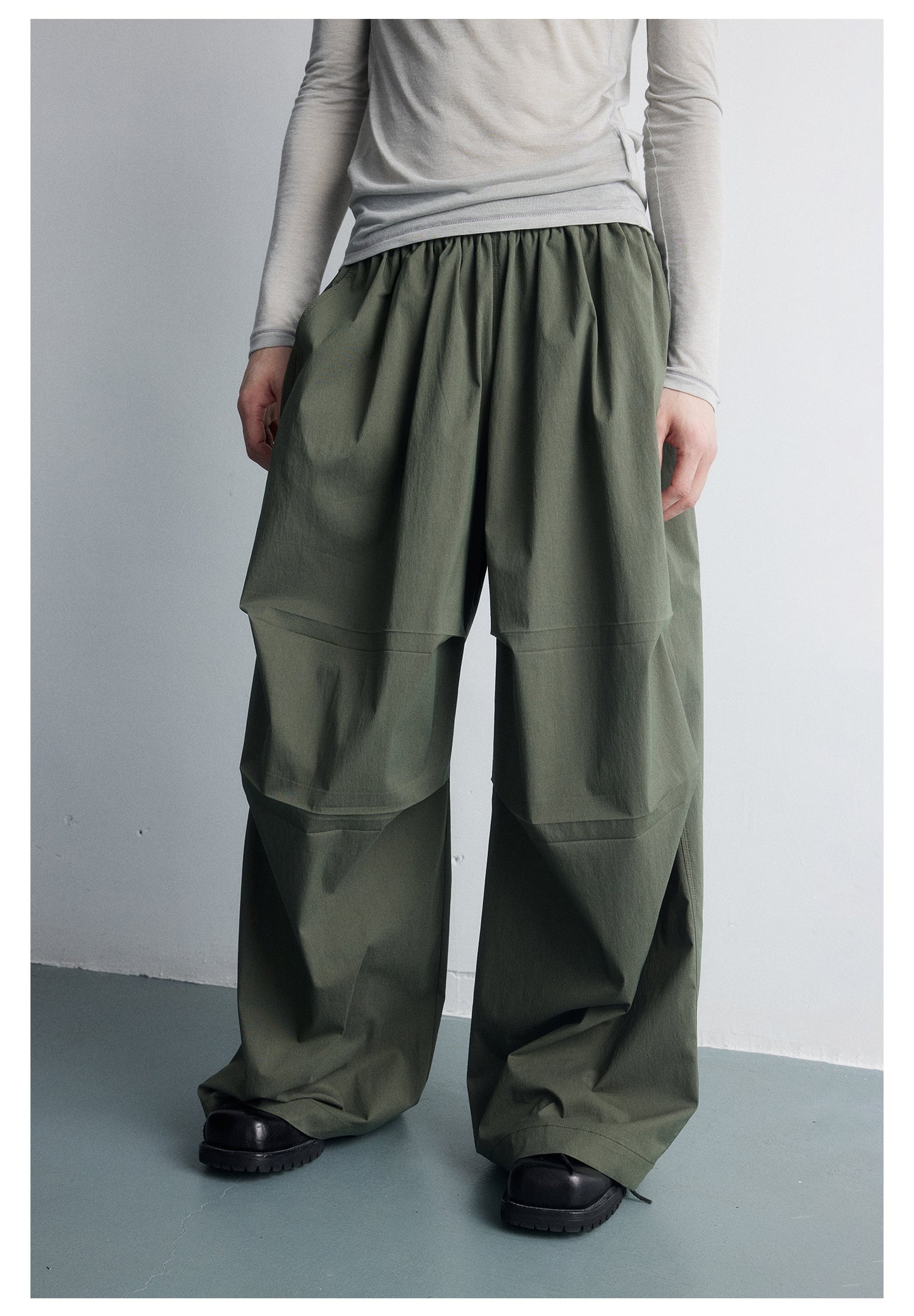 Loose wide parachute casual pants