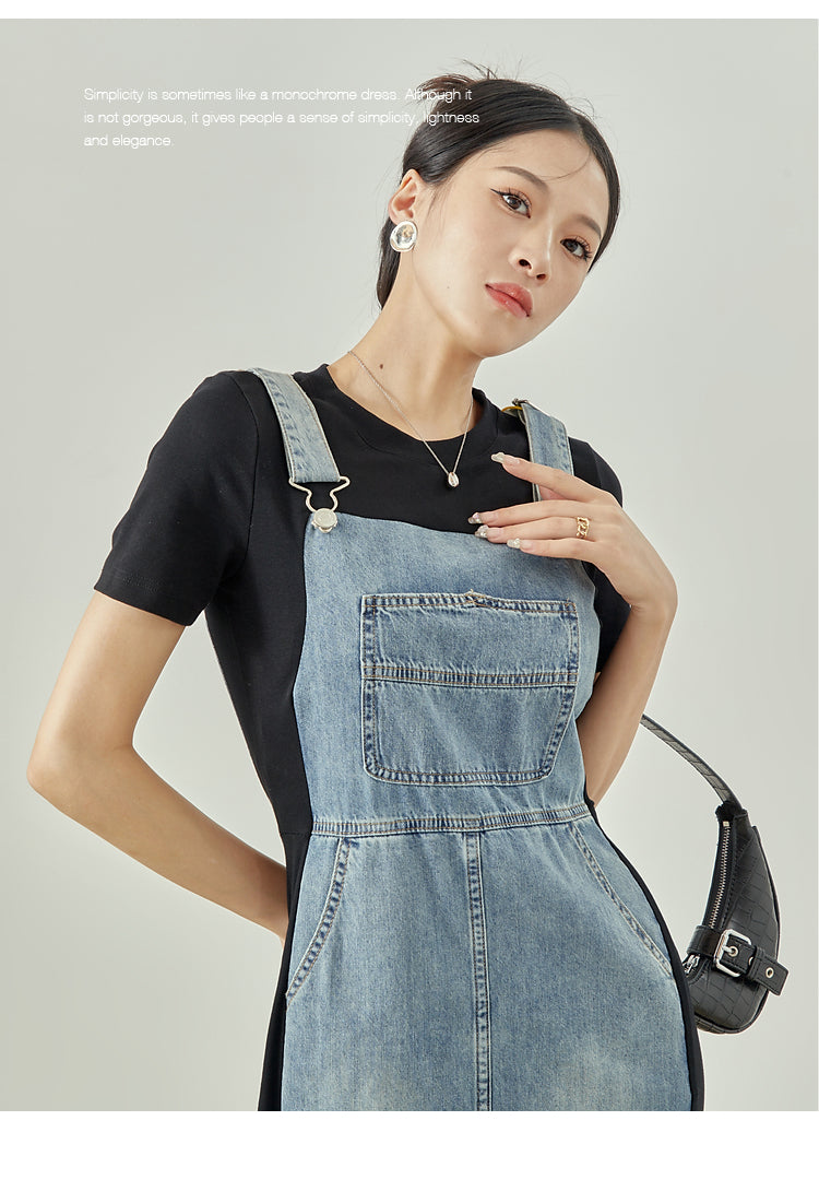 High-end denim dress