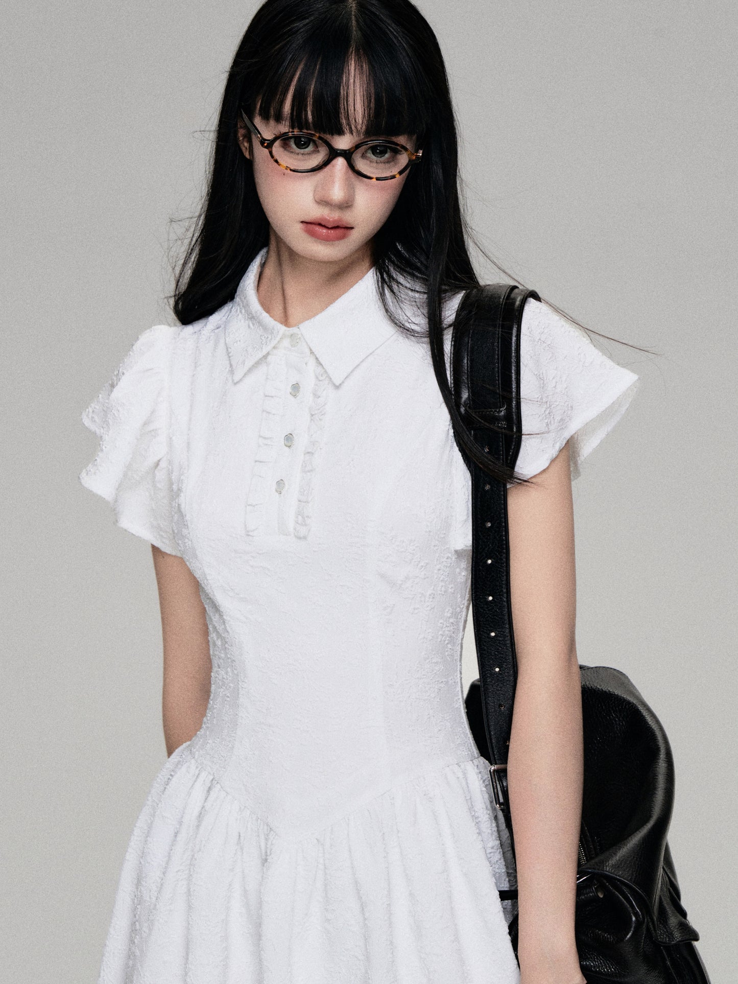 College Style Short Length Polo Dress