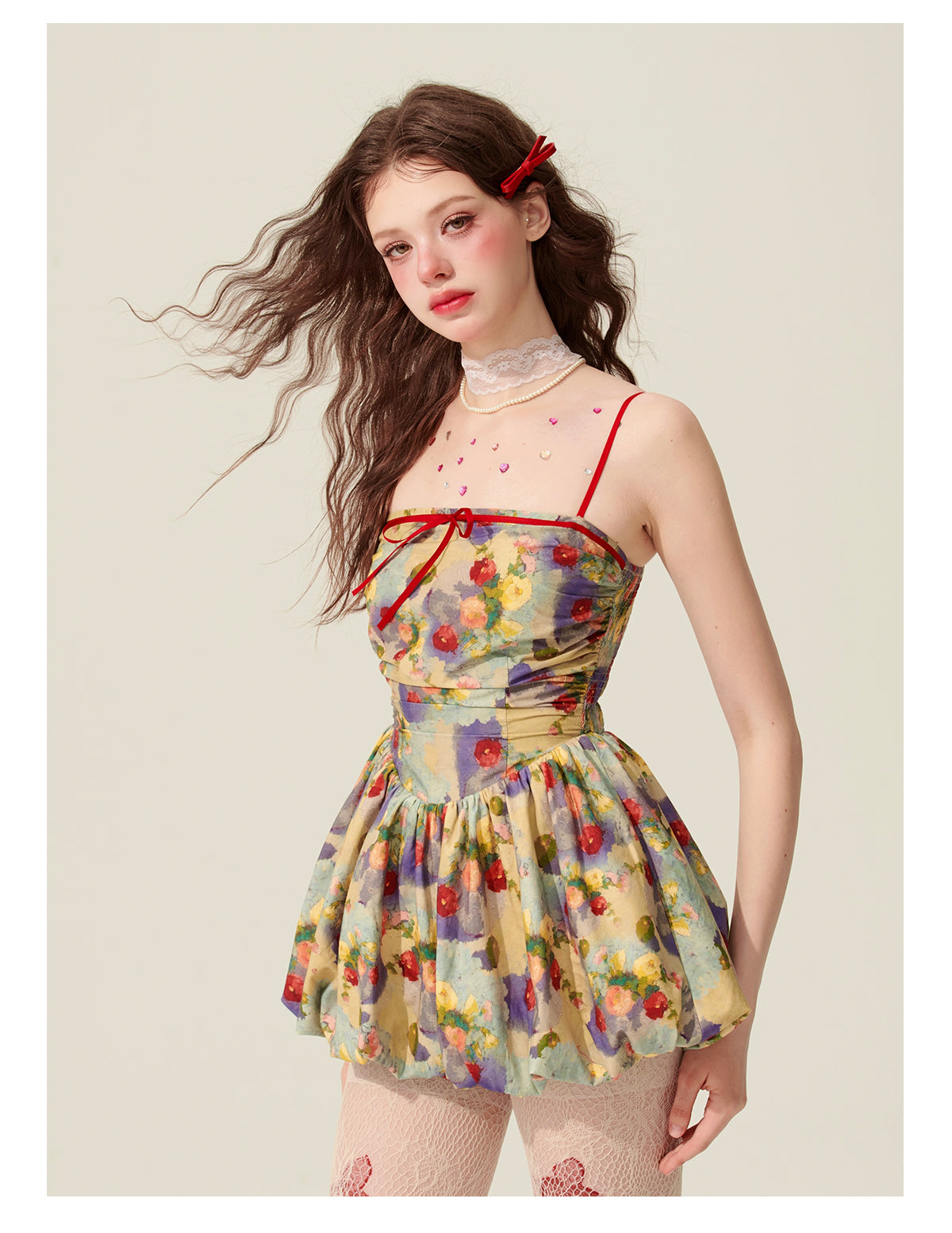 A-line Oil Painting Dress