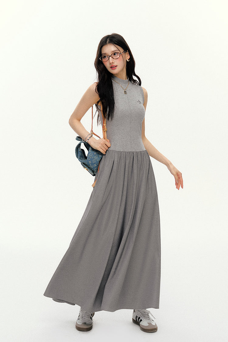 Sleeveless Turtleneck Dress