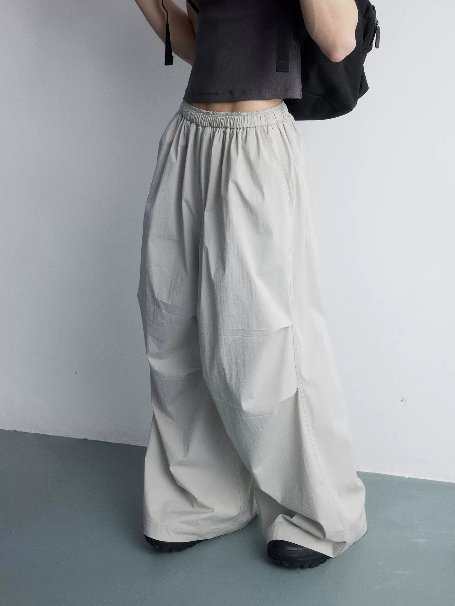 Loose wide parachute casual pants