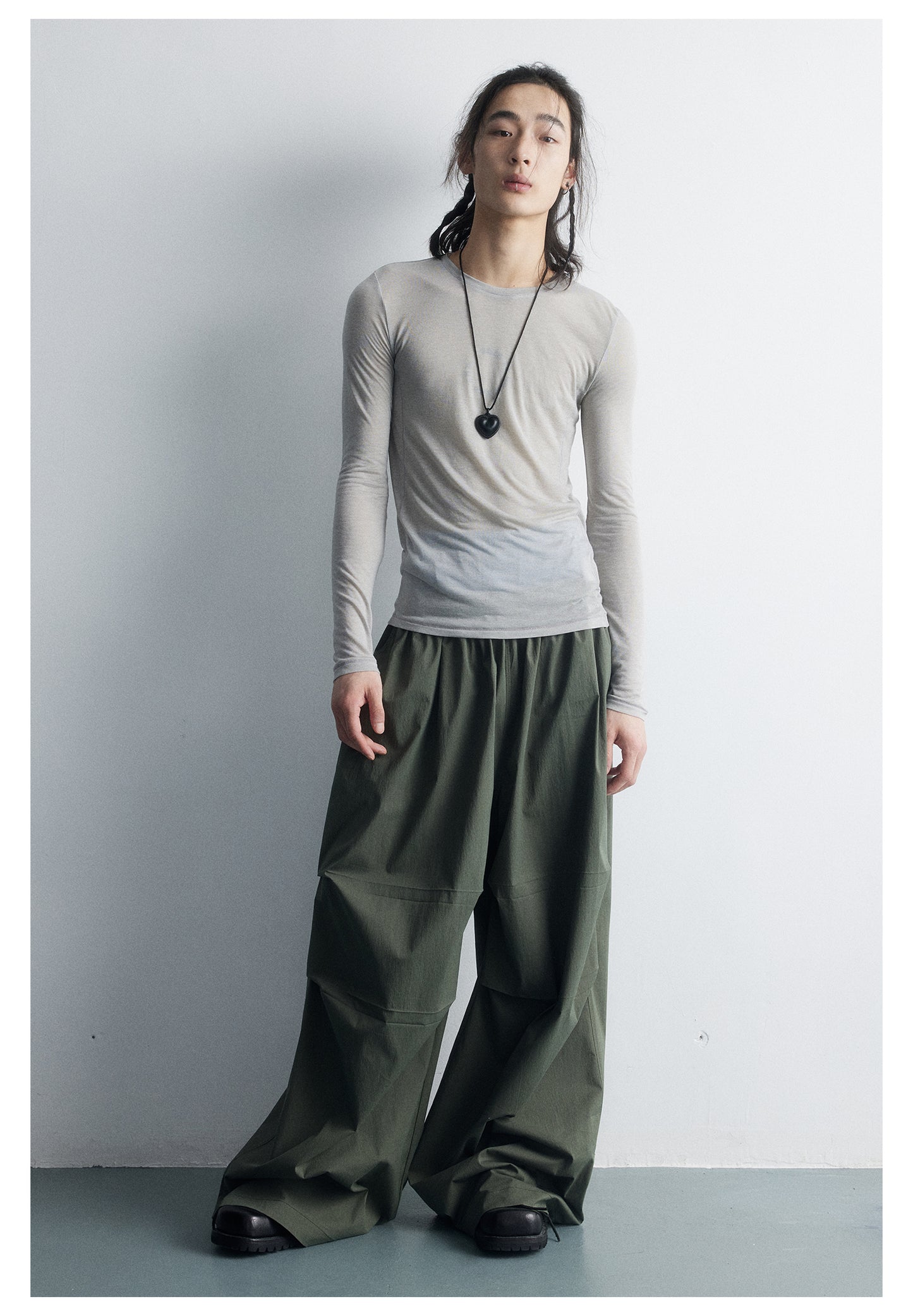 Loose wide parachute casual pants