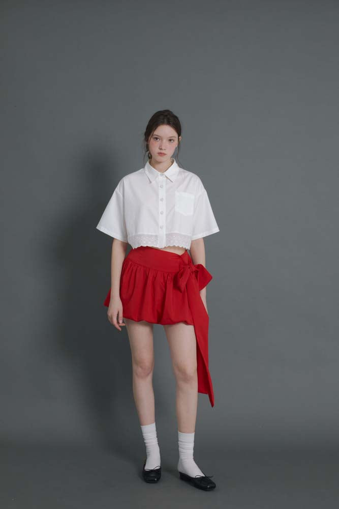 Red flower buds Skirt